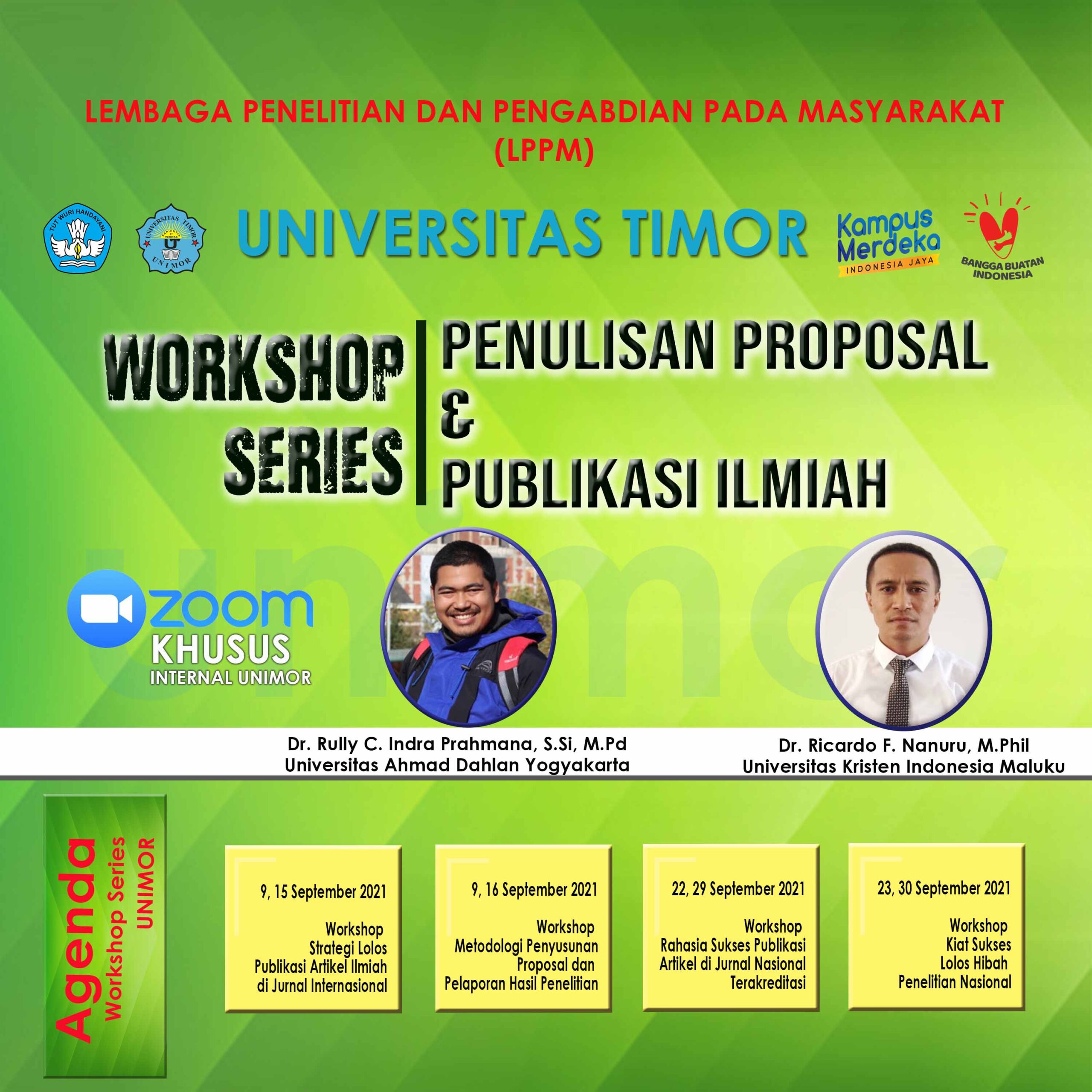 Workshop Series LPPM UNIVERISTAS TIMOR