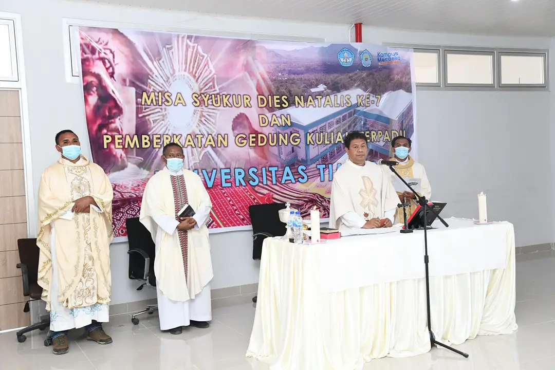 Misa Syukur Dies Natalis Ke-7 dan Pemberkatan Kuliah Terpadu Universitas Timor Tahun 2021
