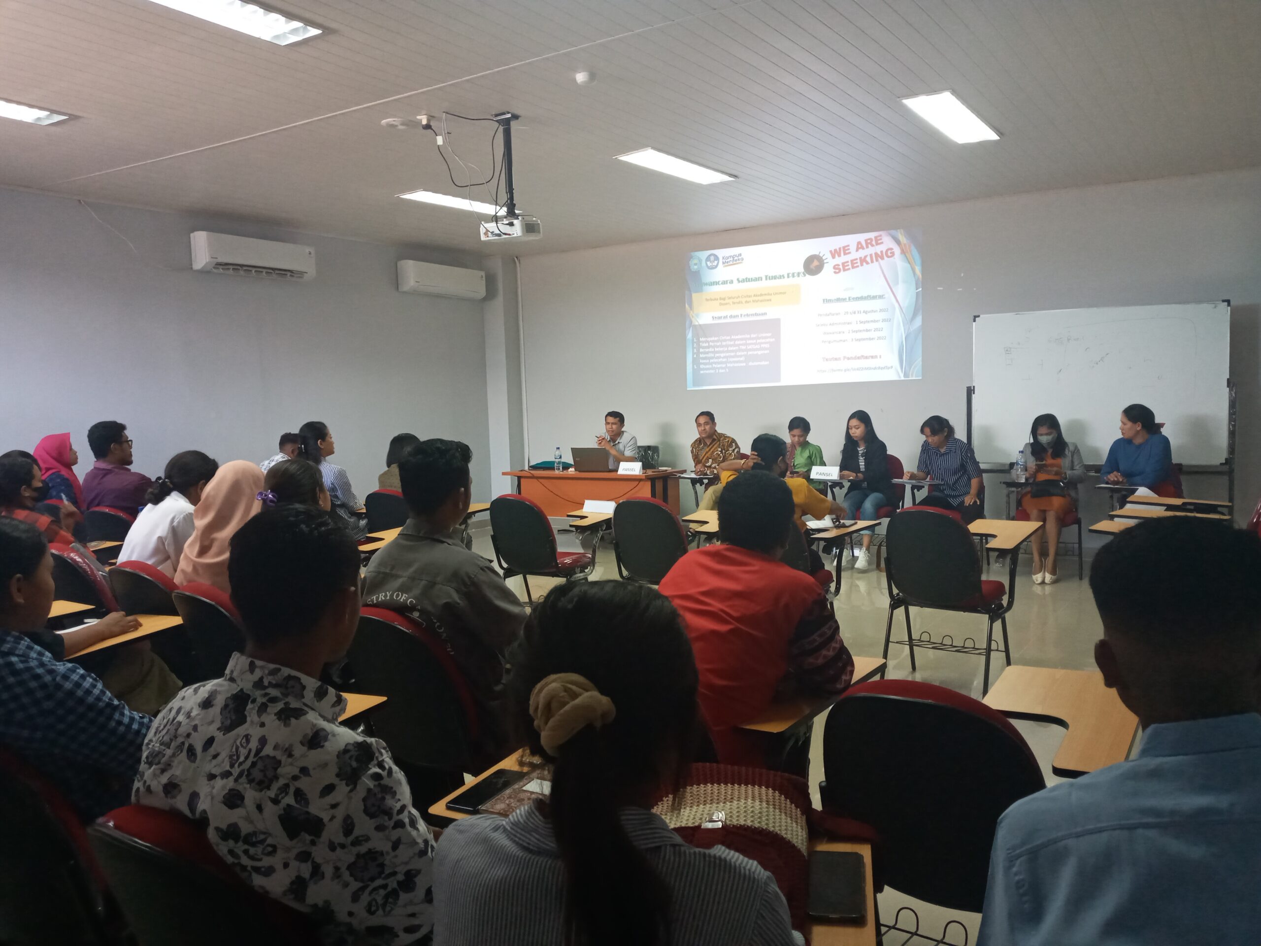 WAWANCARA PENERIMAAN CALON SATGAS PENANGANAN DAN PENCEGAHAN KEKERASAN SEKSUAL (PPKS) DI LINGKUNGAN UNIVERSITAS TIMOR.