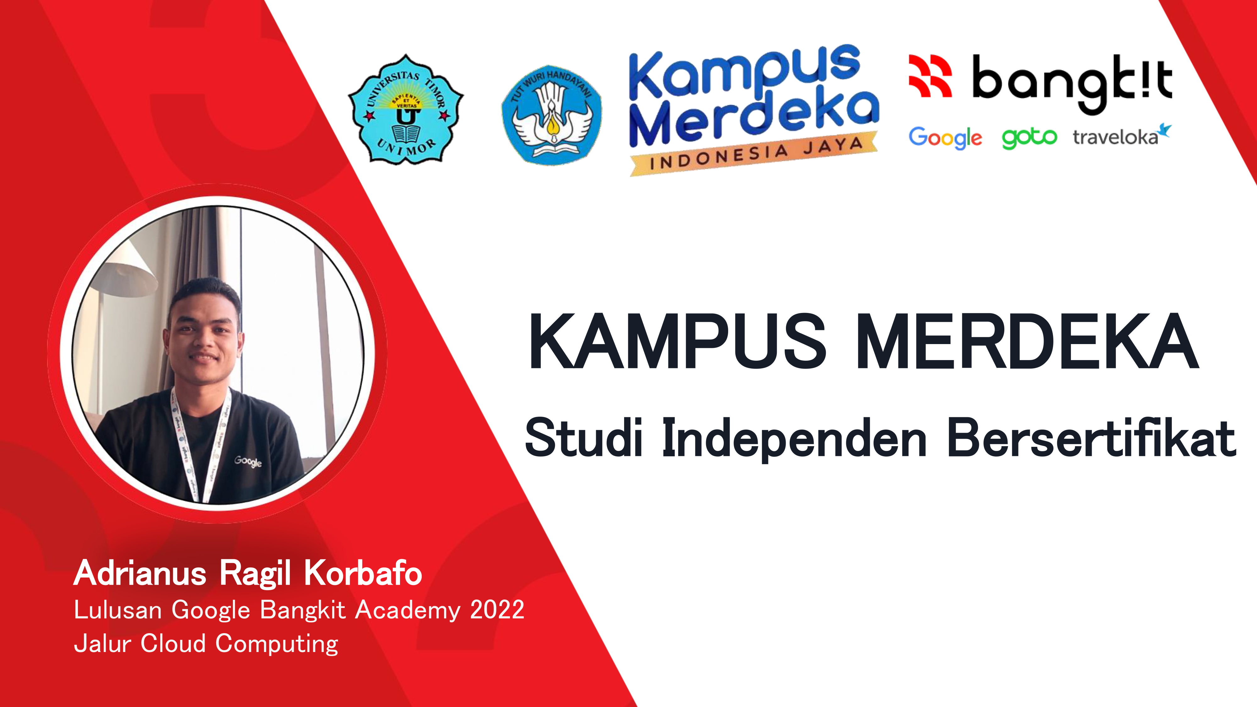 Mahasiswa TI UNIMOR Lolos Program Bangkit Academy Kampus Merdeka Studi Independen Bersertifikat.