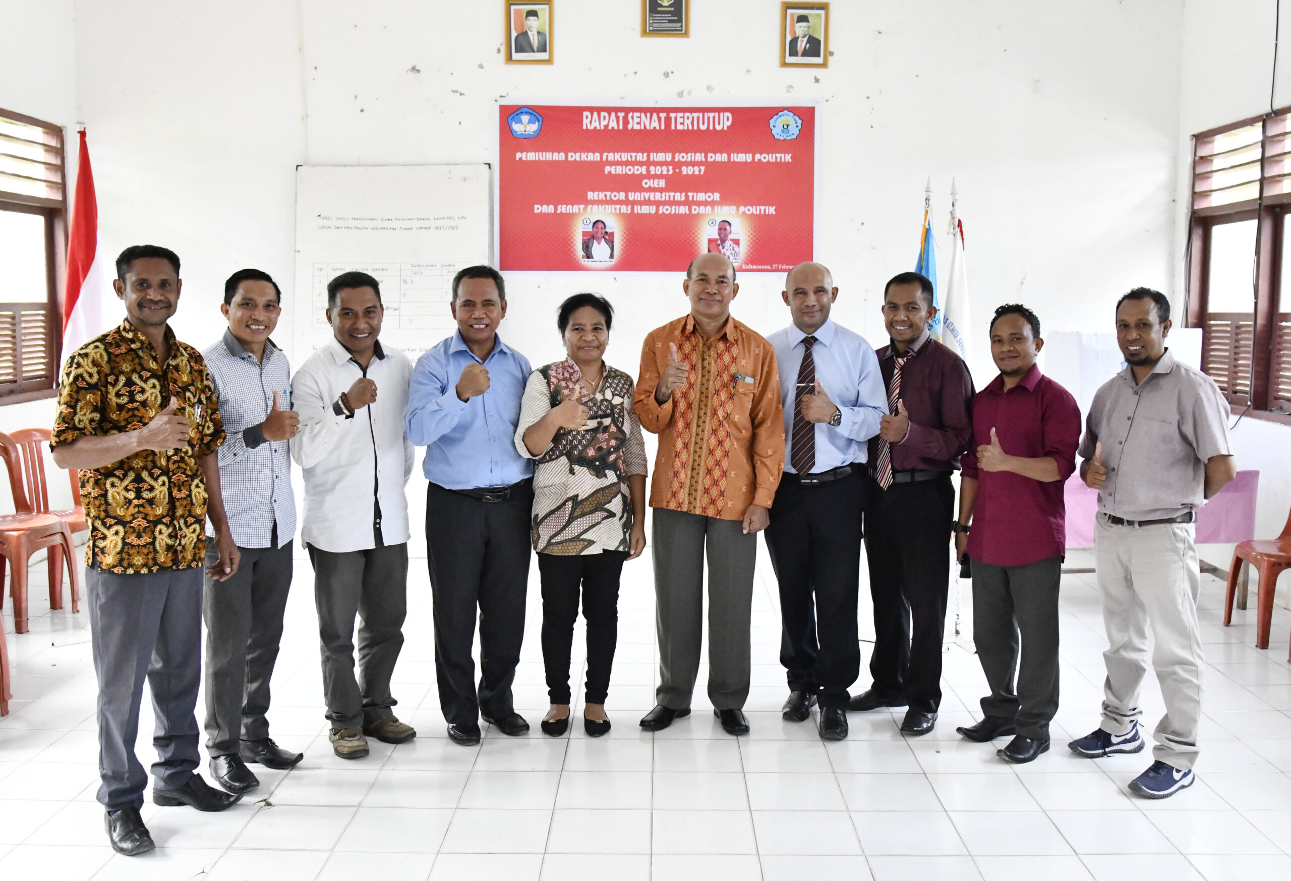 Dr. A.P. Aplonia Pala, S.Sos., M.M Terpilih Jadi Dekan Fisipol Unimor Periode 2023-2027