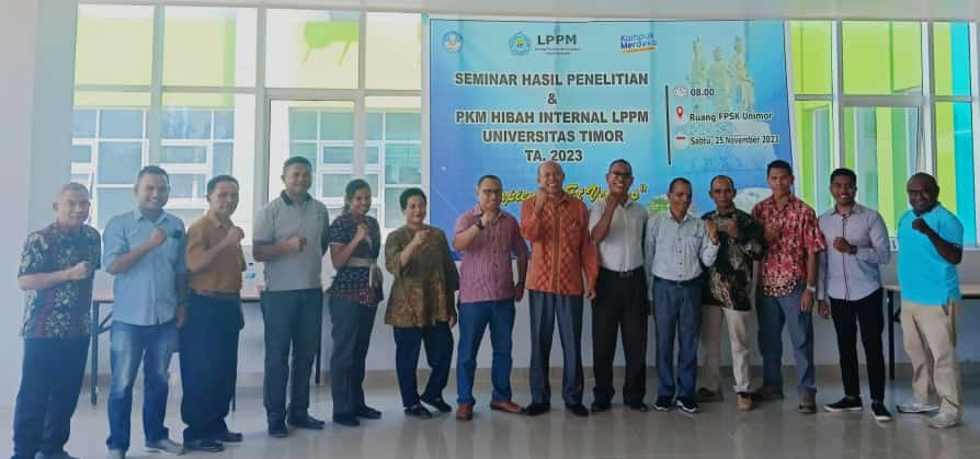 LPPM UNIVERSITAS TIMOR GELAR SEMINAR HASIL PENELITIAN DAN PENGABDIAN KEPADA MASYARAKAT HIBAH INTERNAL TAHUN 2023