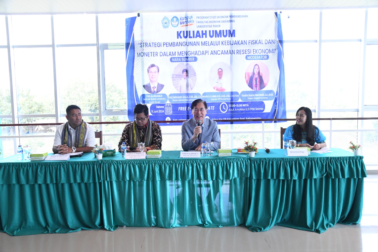 Prodi Ekonomi Pembangunan FEB Unimor Gelar Kuliah Umum, Bahas Kebijakan Fiskal Dan Moneter Dalam menghadapi Resesi Ekonomi