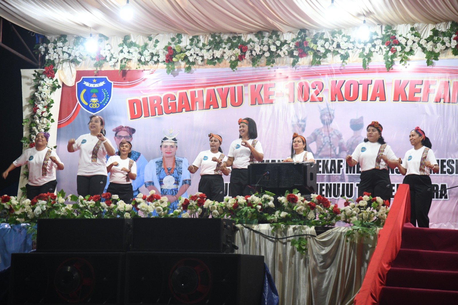 Meriahkan HUT ke-102 Kota Kefamenanu, DWP Unimor Mengikuti Lomba Senam Kreasi
