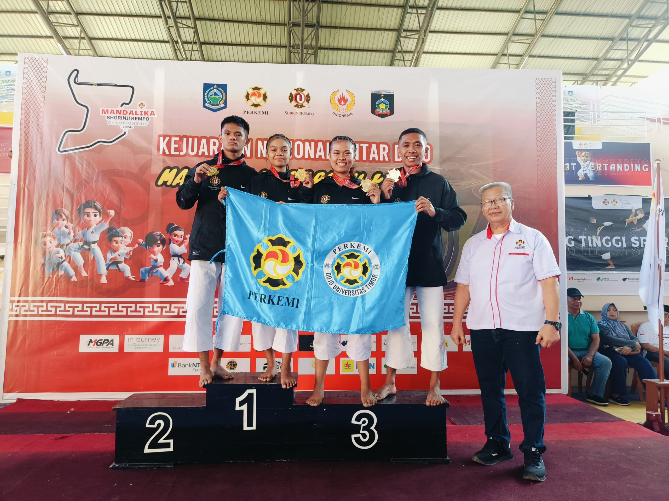 10 Atlet Universitas Timor Ikuti Kejurnas Mandalika Shorinji Kempo Championship 2024