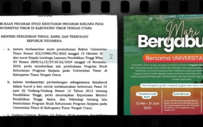 SK Mendiktisaintek Terbit, Prodi Kehutanan Unimor Siap Terima Mahasiswa Baru